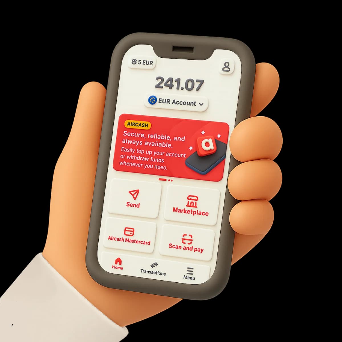 Aircash Abon – kupnja na prodajnom mjestu i nadoplata putem aplikacije