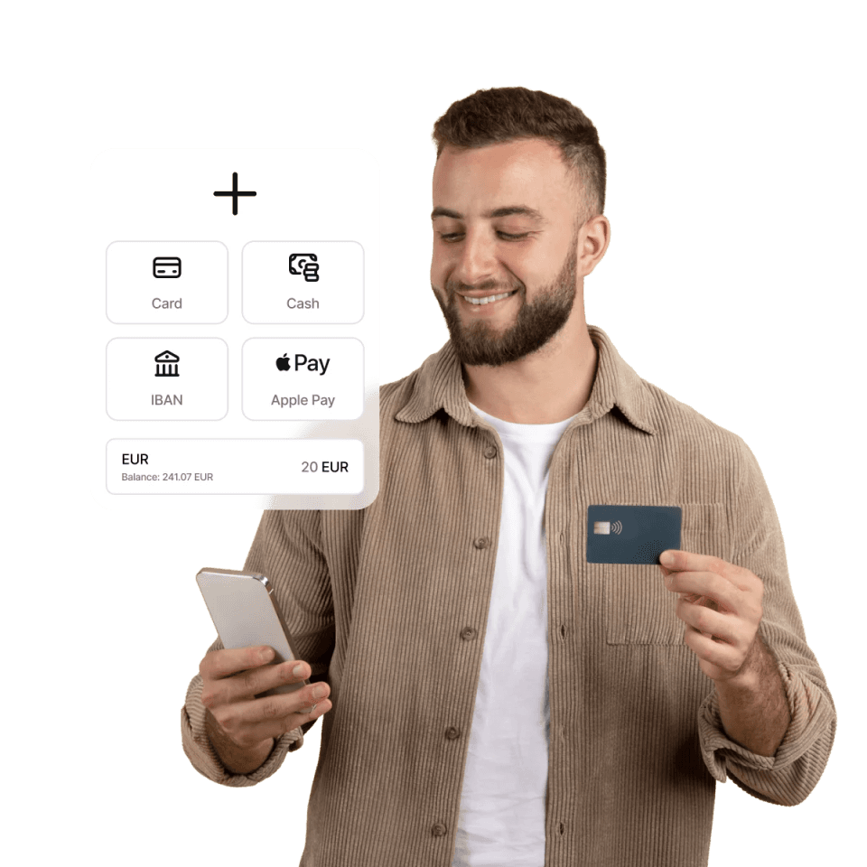 Što sve možeš s Aircash aplikacijom? Uplati novac, pošalji novac, isplati novac, podigni gotovinu, plaćaj usluge, Aircash Mastercard